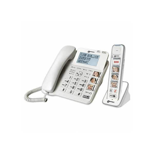 fastnettelefon trådløs telefon med fototaster svagtseende