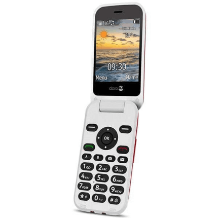 Doro 6621 klaptelefon - Rød Doro 6621 klaptelefon - Rød