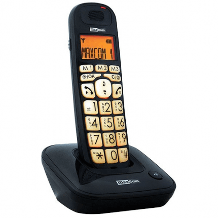 Maxcom MC6800 trådløs fastnettelefon sort