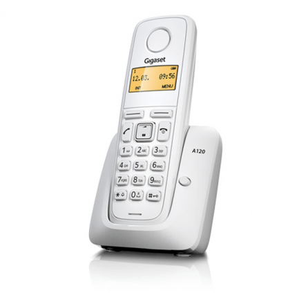 Gigaset A120 trådløs telefon med 1 håndsæt i farven hvid