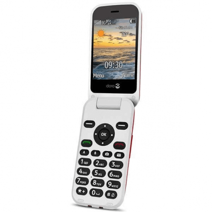 Doro 6621 klaptelefon - Rød Doro 6621 klaptelefon - Rød